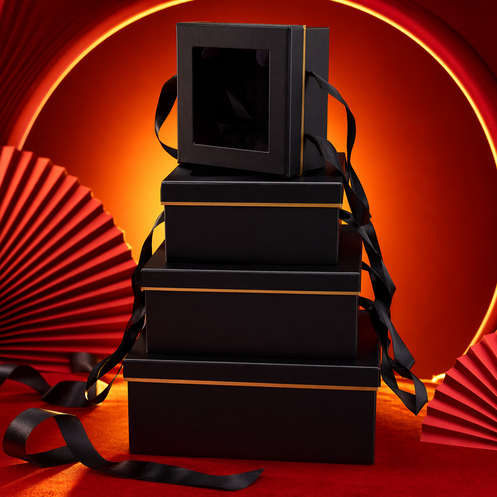 The black gift box set is exquisitely packaged, making it an excellent gift. It is fashionable, simple and elegant Specification image