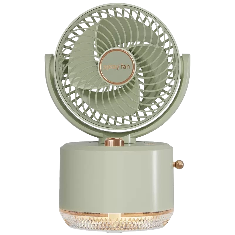 New cross-border moving head spray desktop fan, home USB rechargeable, student dormitory office manufacturer wholesale Item Picture