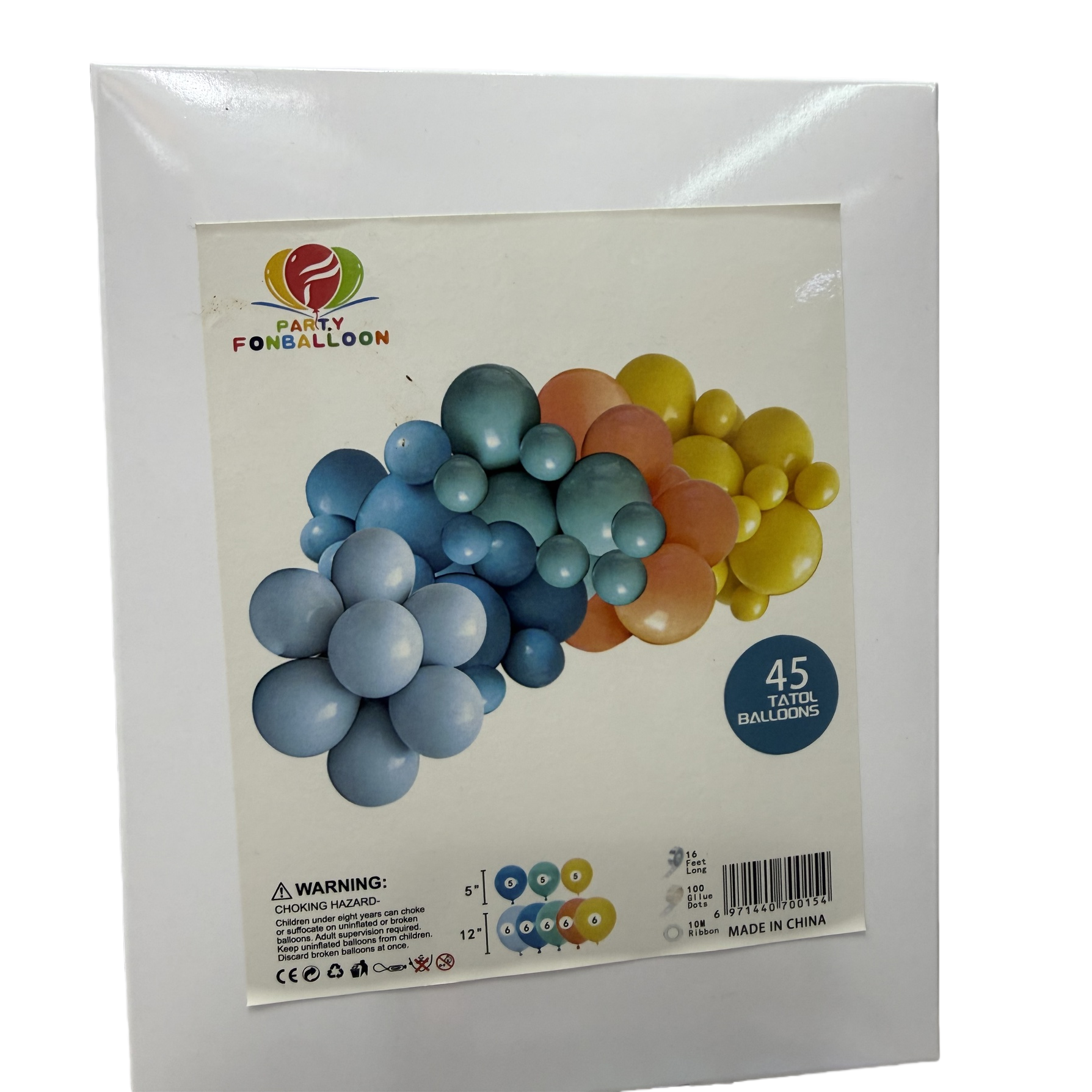 Colorful Balloon Decoration Set for Wedding parties, Universal 100 pieces, including helium balloon accessories Item Picture