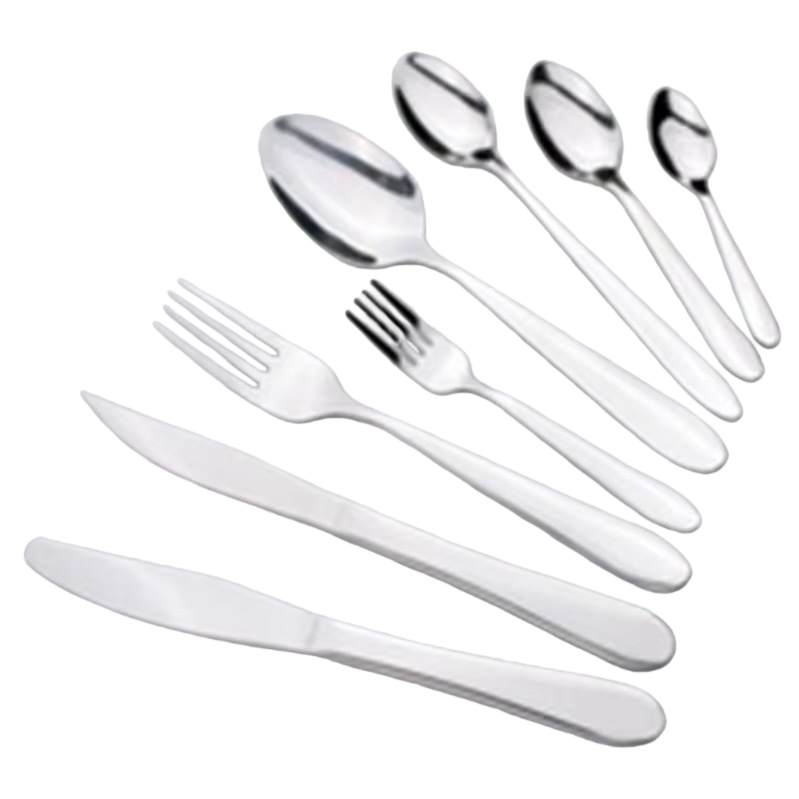 银色餐具套装 不锈钢家用叉勺刀套装 24件套 Item Picture