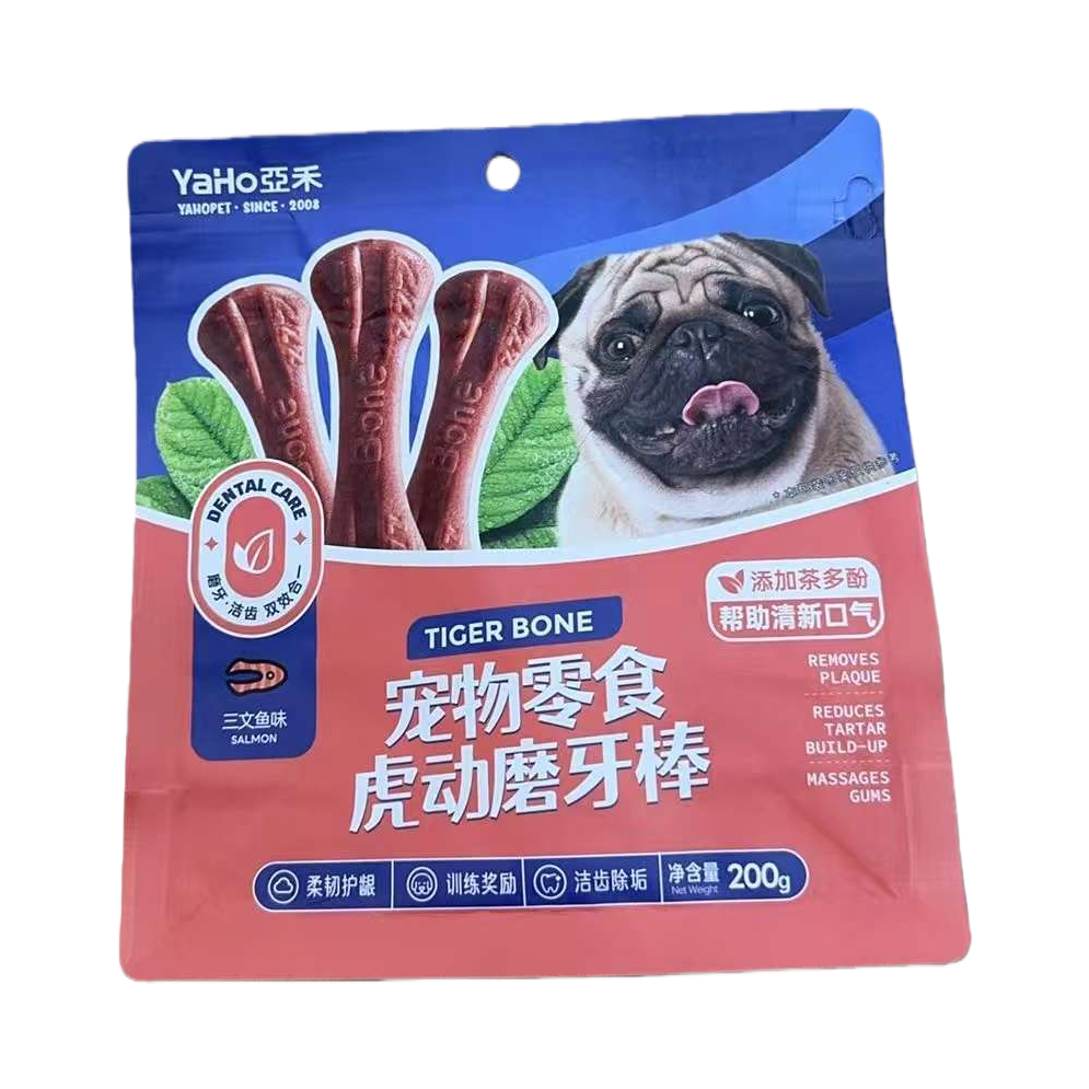 Tiger Motion blue and red packaging pet snack teething sticks Item Picture