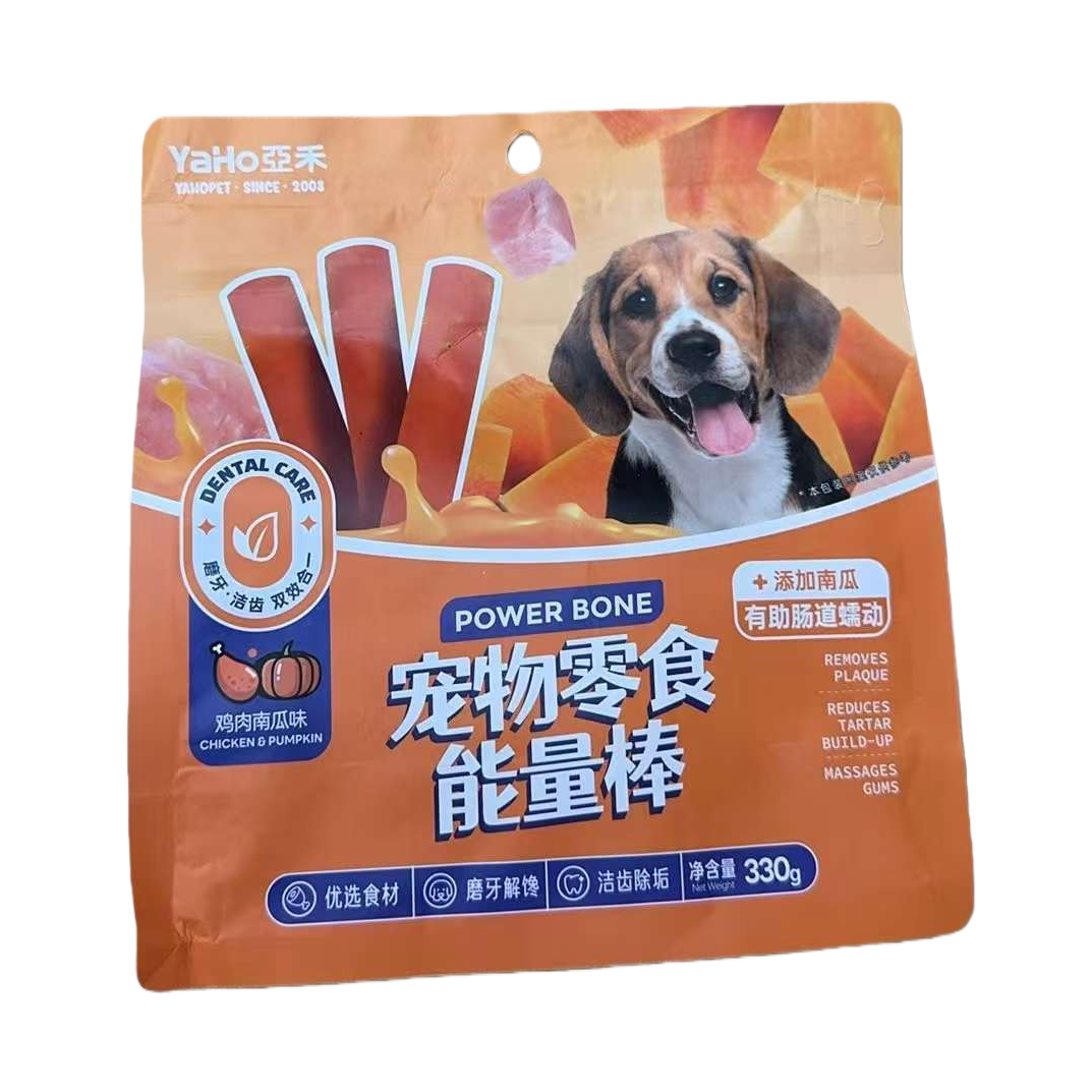 Orange packaging bag pet snack energy bars, high-protein nutritional supplements specially designed for dogs and cats Item Picture