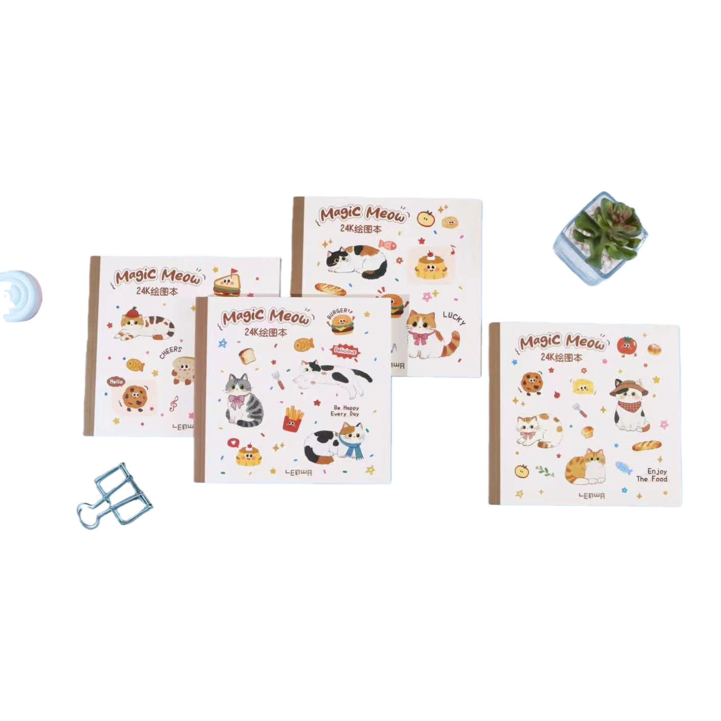 ماجيك ميو 24 قيراطا ذات خلفية زرقاء فاتحة مع مجموعة معدنية خضراء صغيرة Item Picture