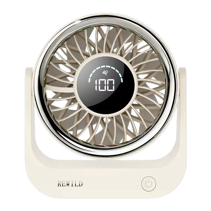 New cross-border desktop portable fan, 100-speed high-speed circulation fan, dormitory desktop long-lasting electric fan Item Picture