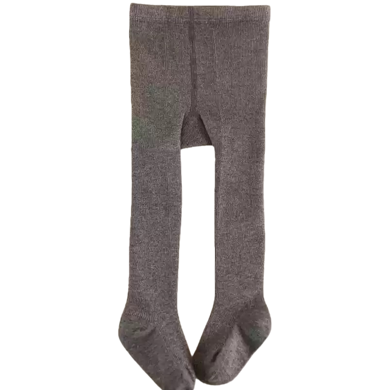 Grey knitted pantyhose, slimming, elastic and breathable women's base socks Item Picture