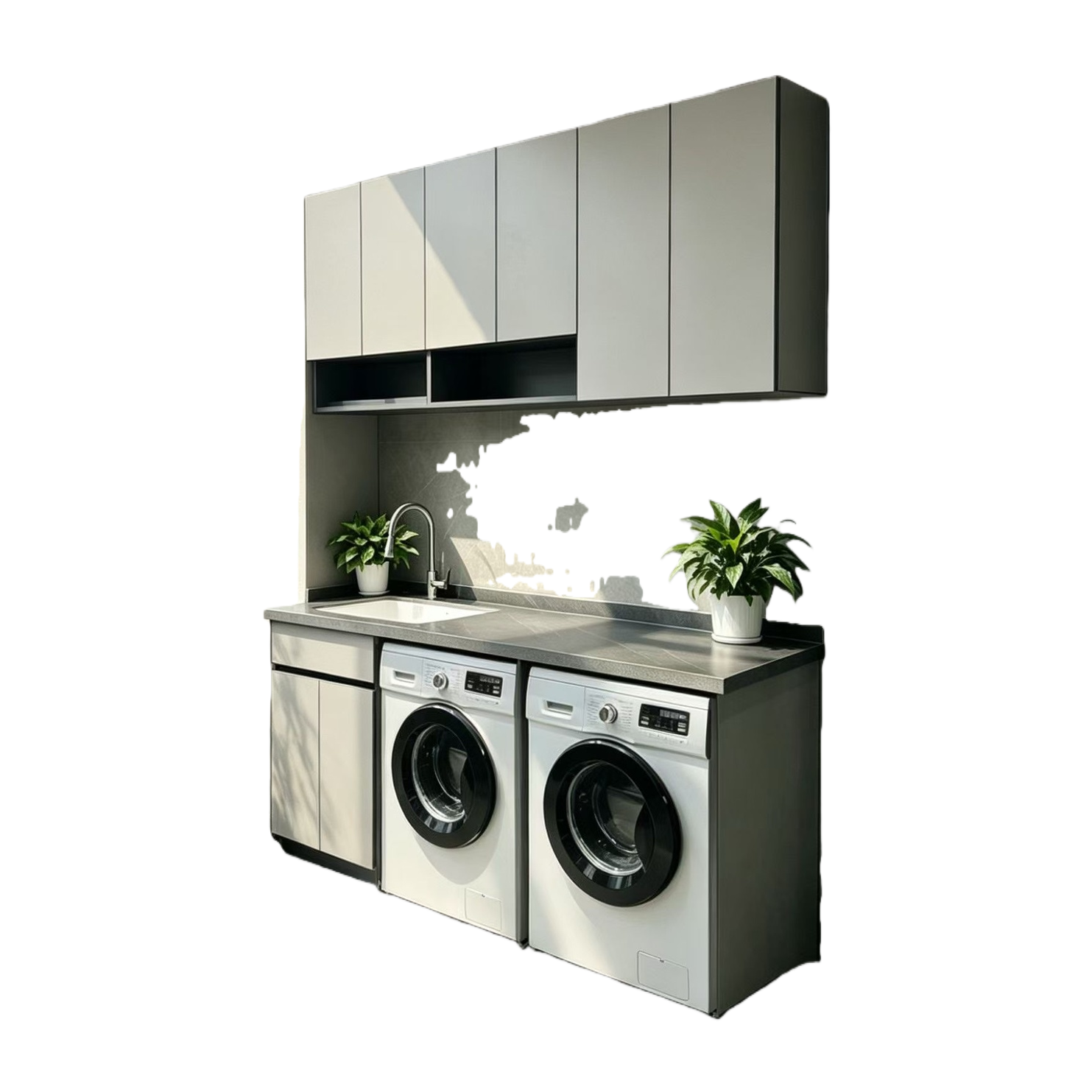 Custom-made laundry cabinets, balcony cabinets and outdoor cabinets, sun-proof and moisture-proof Item Picture