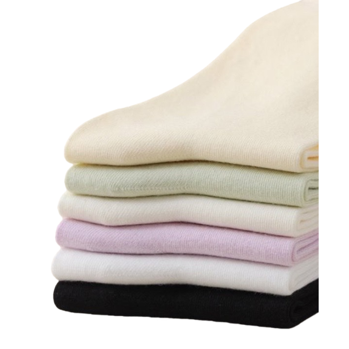Multi-color stacked socks, pure cotton, sweat-absorbing and breathable, unisex, fashionable and versatile Item Picture