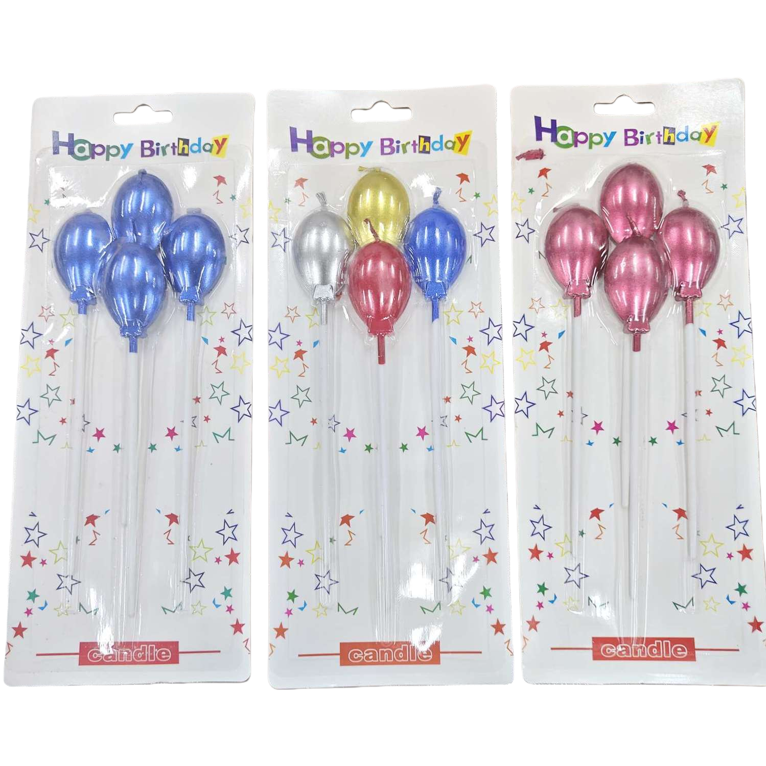 Colorful balloon-shaped candles, birthday party decoration candles, creative handmade candles Item Picture
