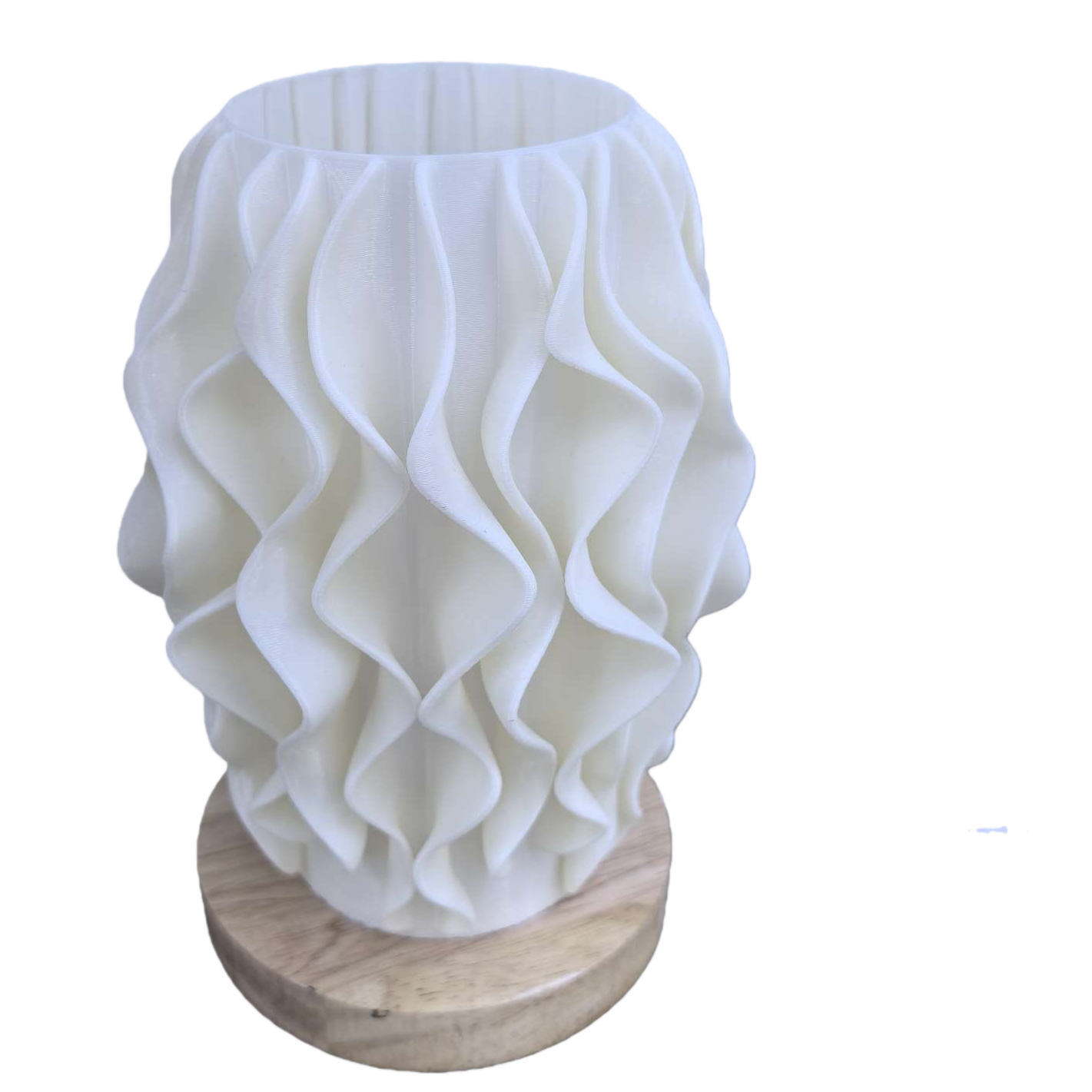 白色褶皱灯罩 北欧简约客厅吊灯配件适配E27灯头 Item Picture