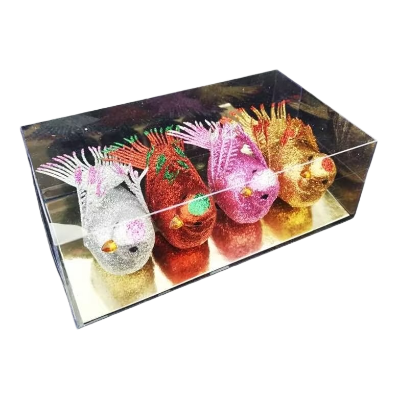 Colorful sequined bird decorations, home ornaments, wall hangings, colorful and shiny creative small items Item Picture