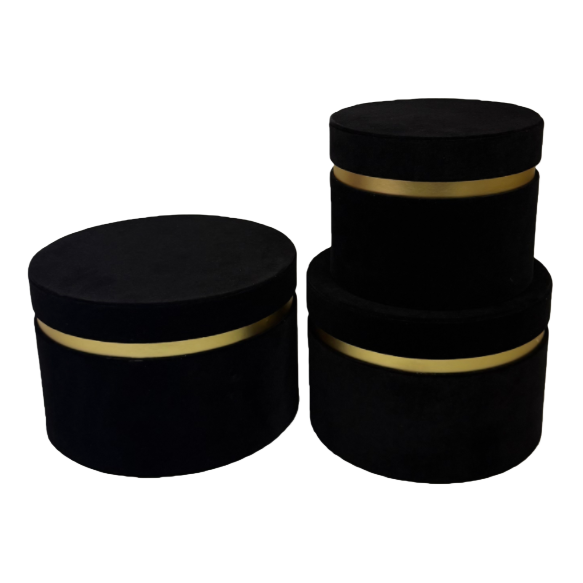 The black suede gift box set is a fashionable, simple and high-end gift packaging Item Picture