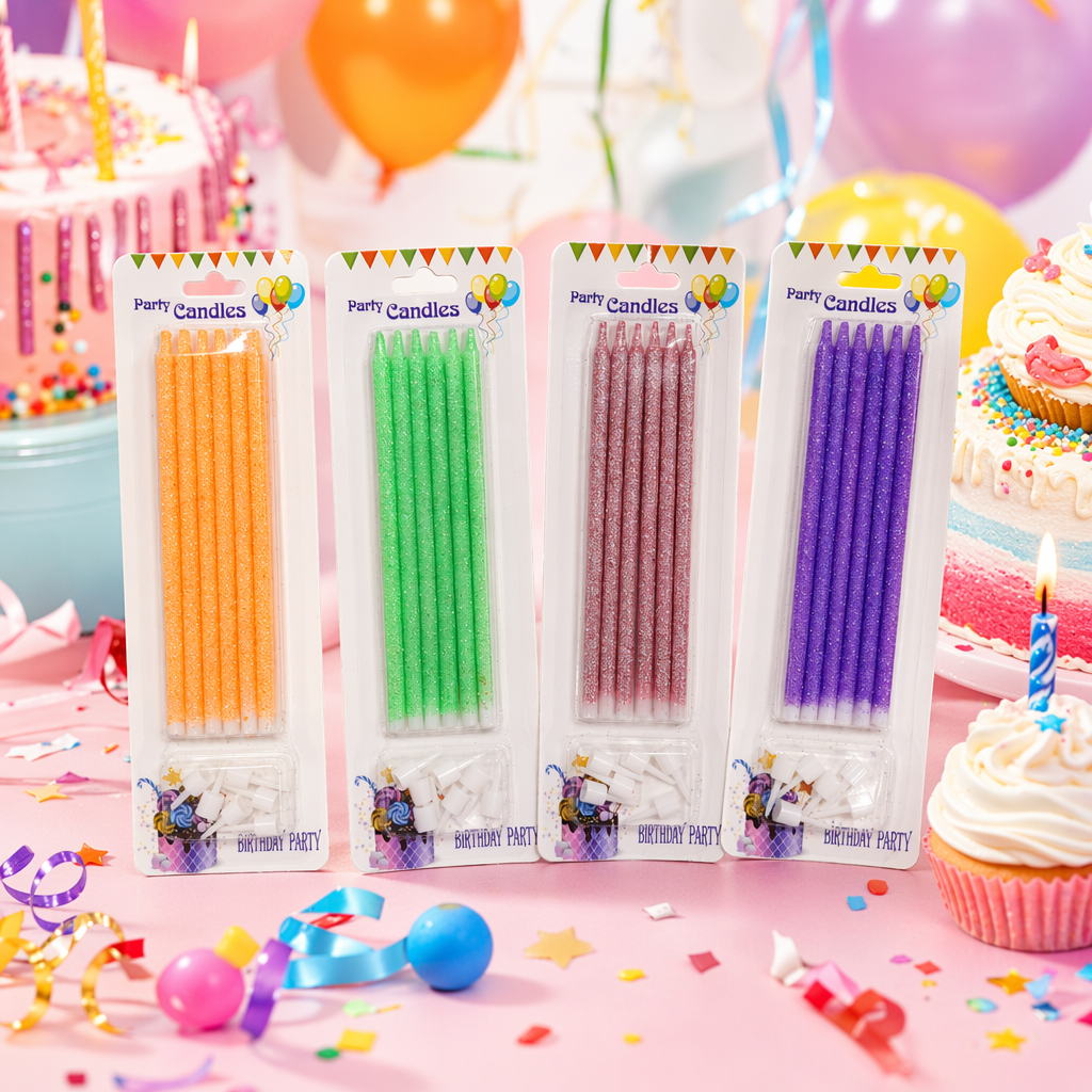 Colorful glitter candle set Creative home decoration aromatherapy candle gift box Specification image