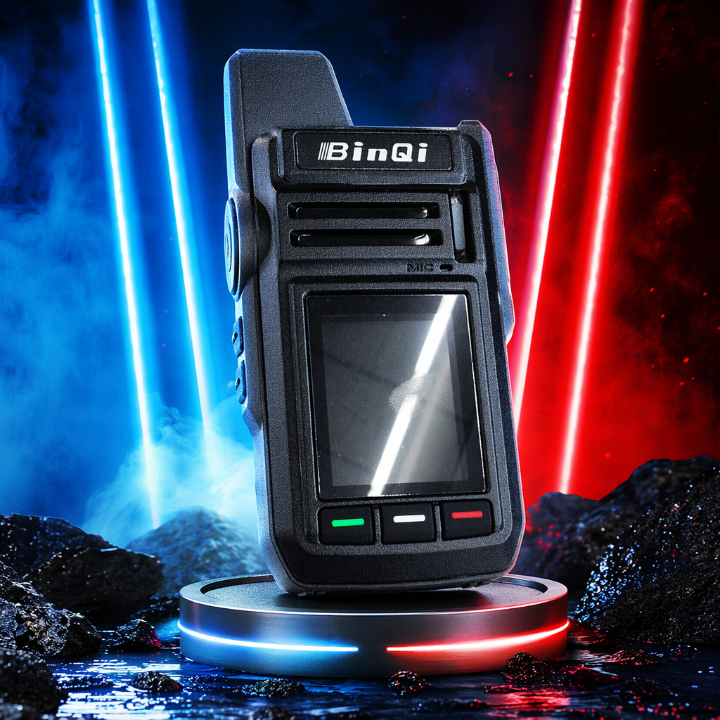 The Binqi BQ-89 black walkie-talkie is a professional wireless communication device that is waterproof, dustproof and suitable for long-distance communication Specification image
