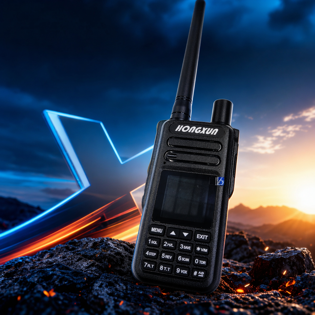 Hongxun HX-R8 black walkie-talkie with 2 watts of high power and a communication range of 5 kilometers is specially designed for outdoor construction site inspection Specification image