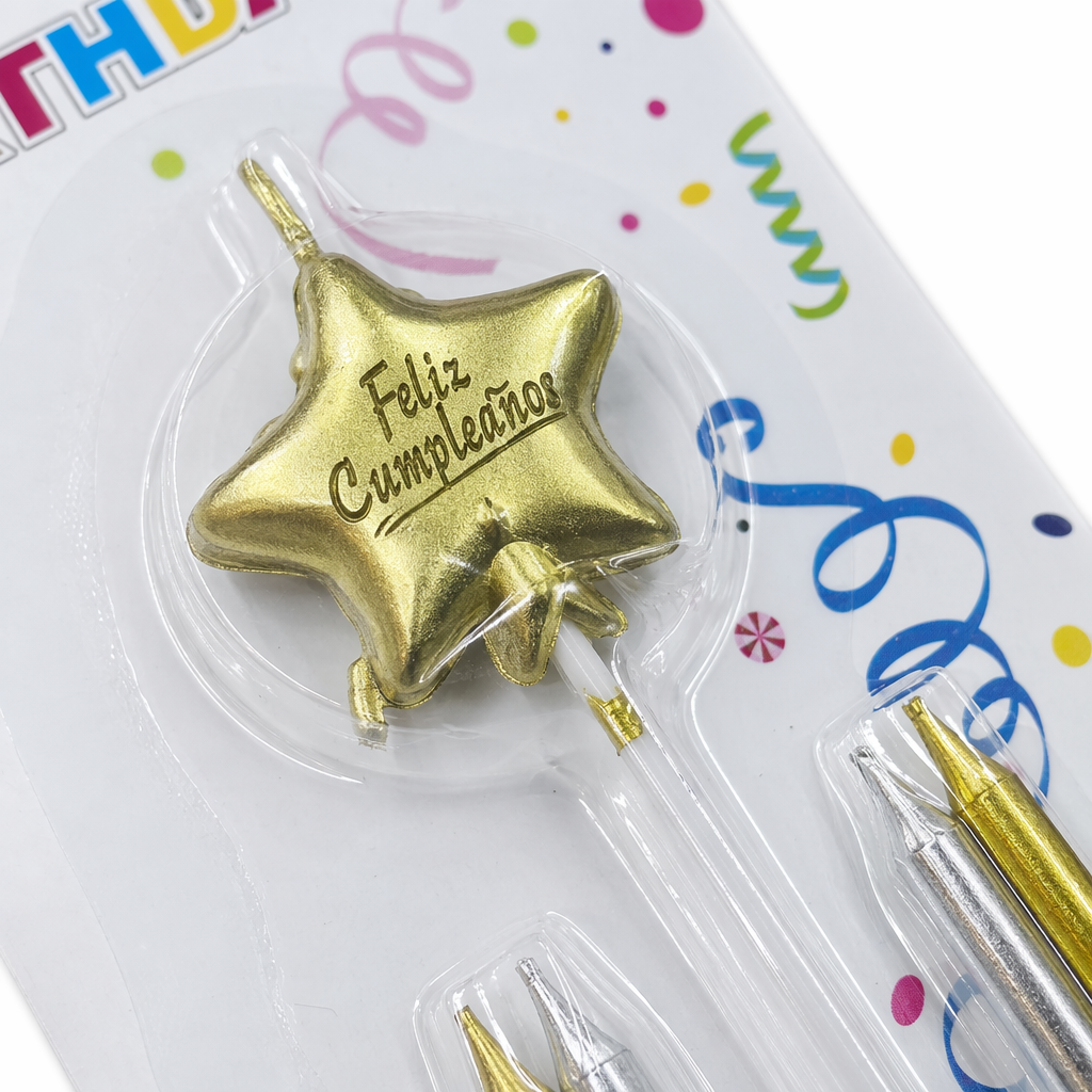 Colorful packaged birthday candle set, children's party decoration candle gift box Application Scenario