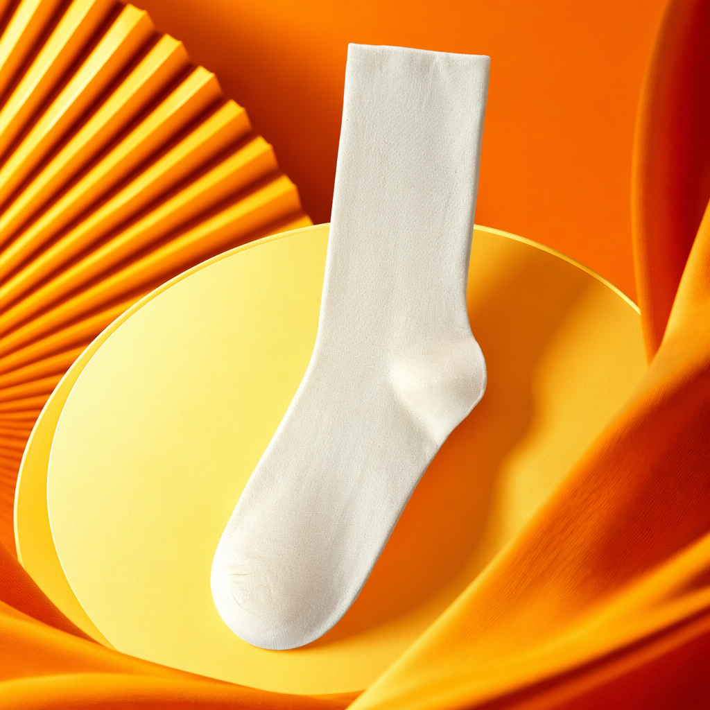 White cotton sports socks, moisture-wicking and sweat-wicking short socks for both men and women Specification image