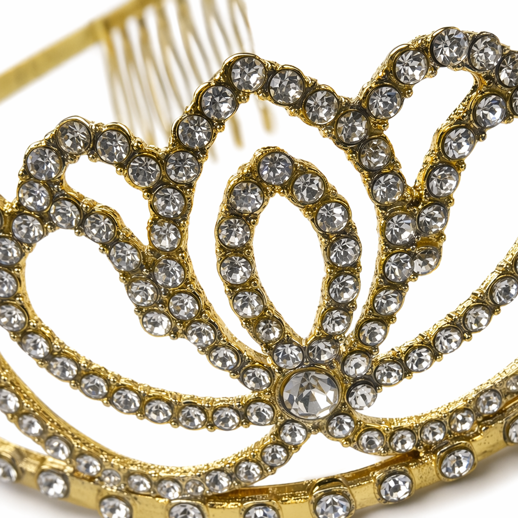 مجوهرات ذهبية مجمعة وشعرة شعر لامع Application Scenario