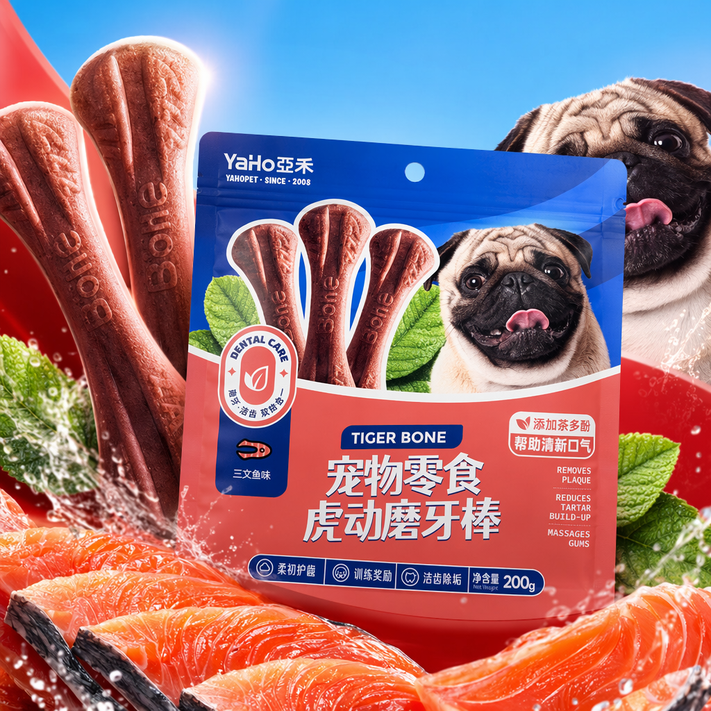 Tiger Motion blue and red packaging pet snack teething sticks Specification image