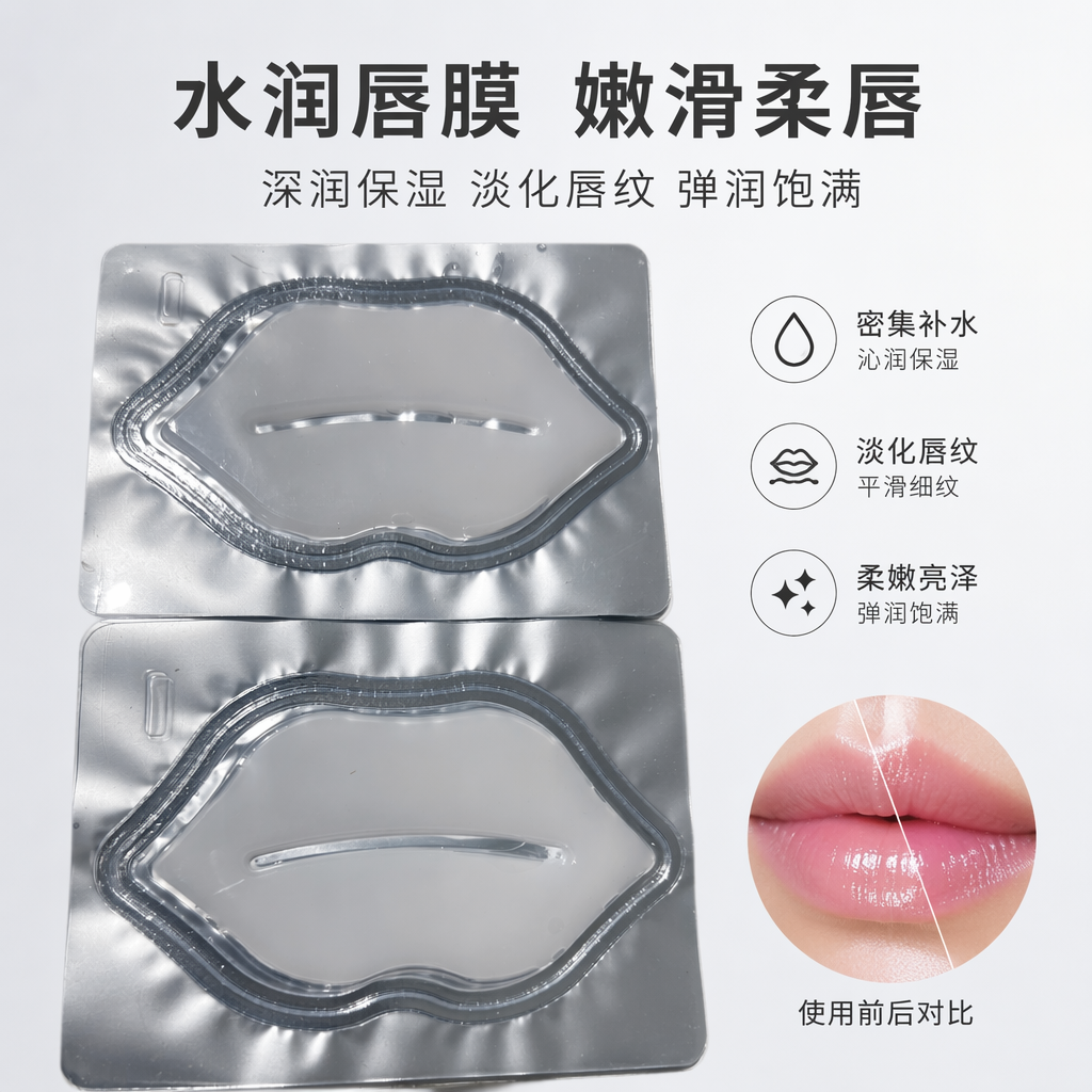 银色金属包装透明凝胶贴片两片装