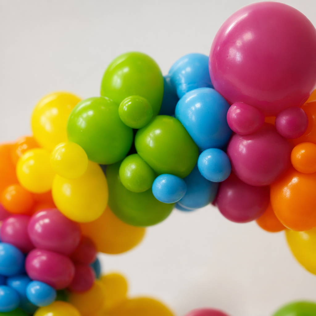 Colorful balloon decoration set for parties, weddings, birthday celebrations, universal, including air pump accessories Application Scenario