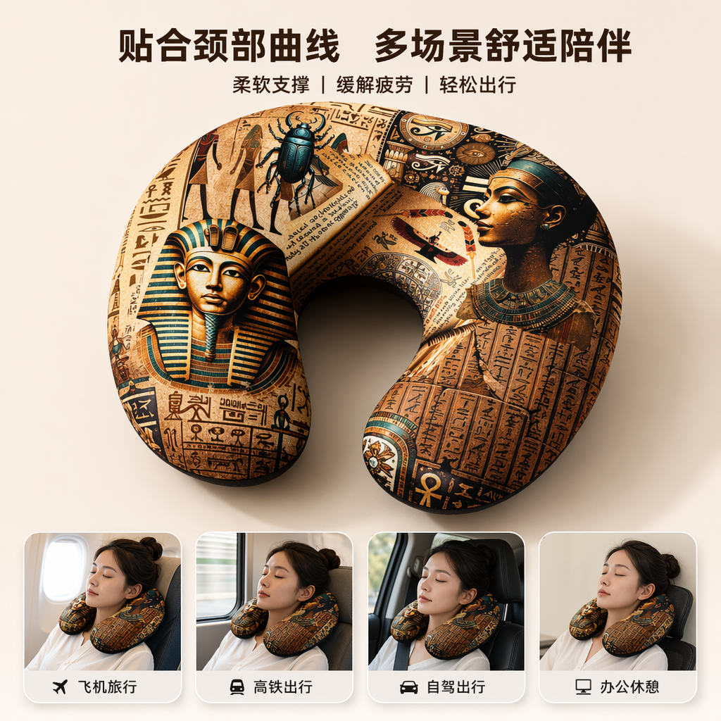 古埃及主题拼贴画手工DIY装饰画墙贴创意艺术挂画