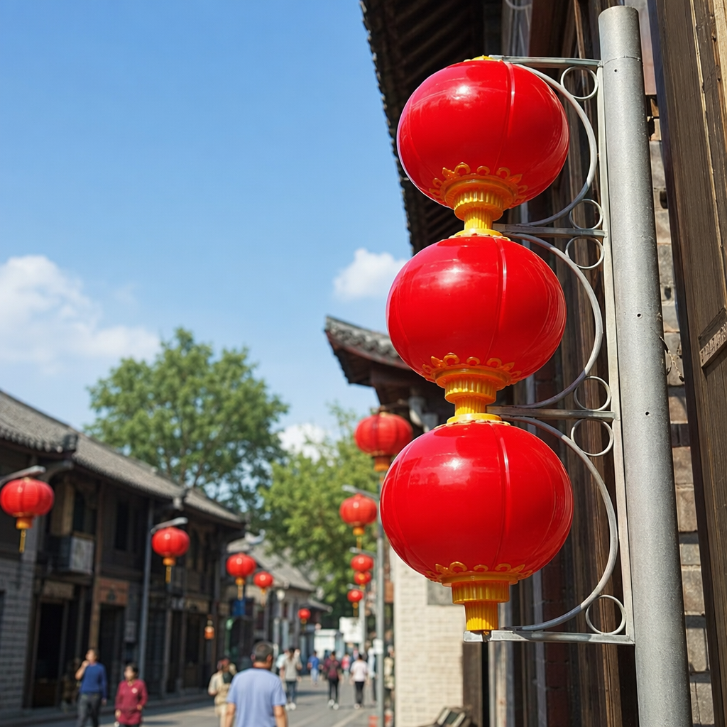 红色灯笼三连串产品图