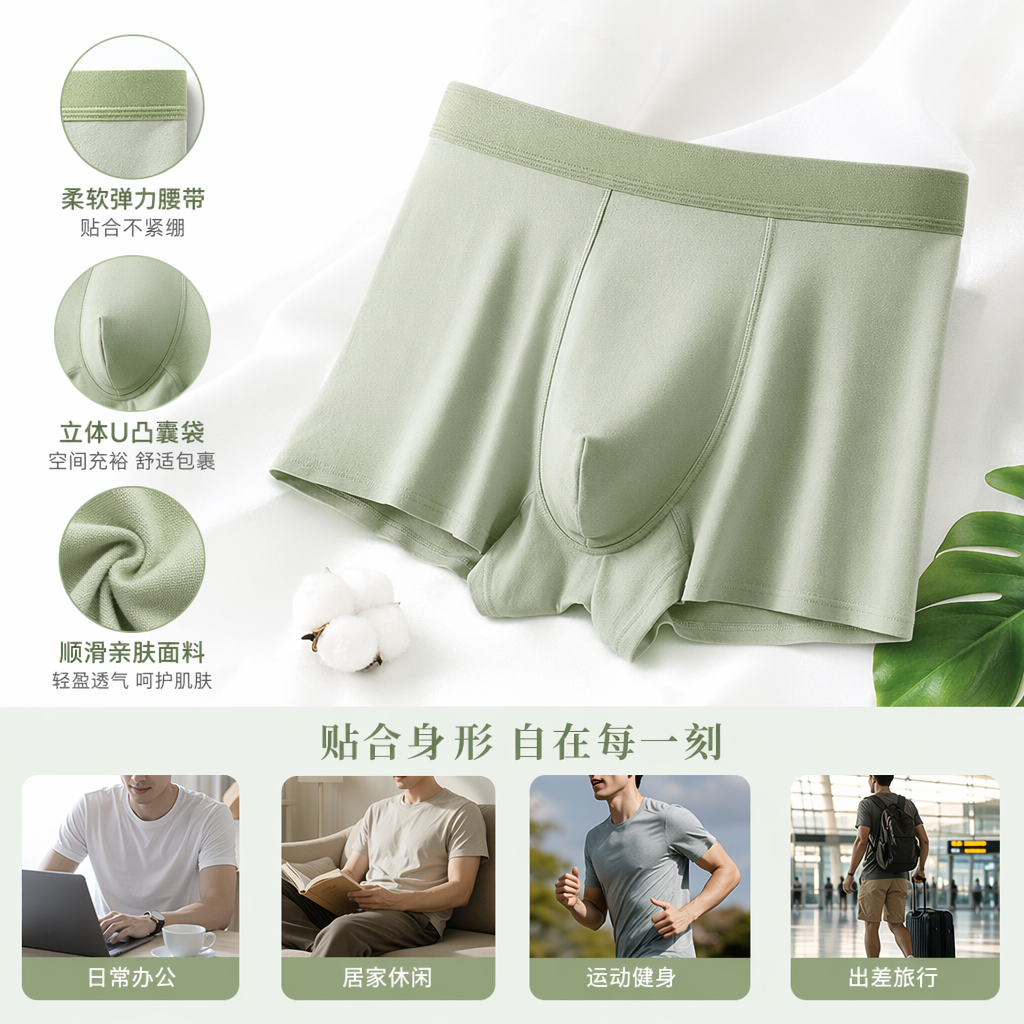Men's loose and comfortable underwear, other styles of men's underwear