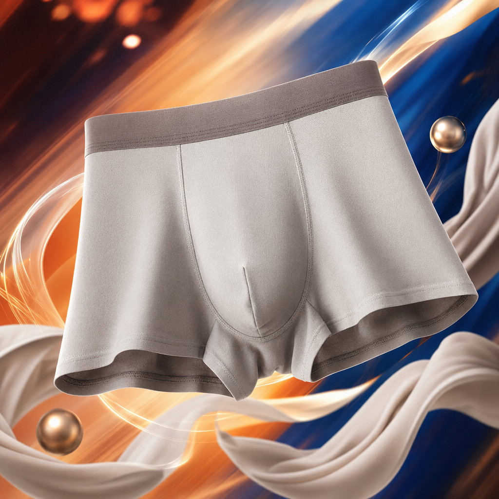 Light grey pure cotton men's underwear is comfortable, breathable, seamless and has flat corners at the four corners Specification image