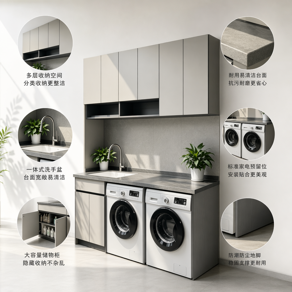 Custom-made laundry cabinets, balcony cabinets and outdoor cabinets, sun-proof and moisture-proof