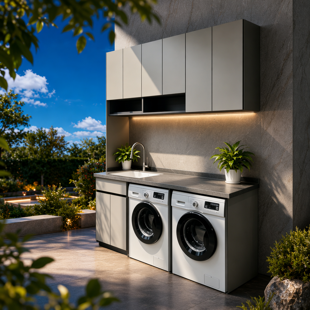 Custom-made laundry cabinets, balcony cabinets and outdoor cabinets, sun-proof and moisture-proof Specification image