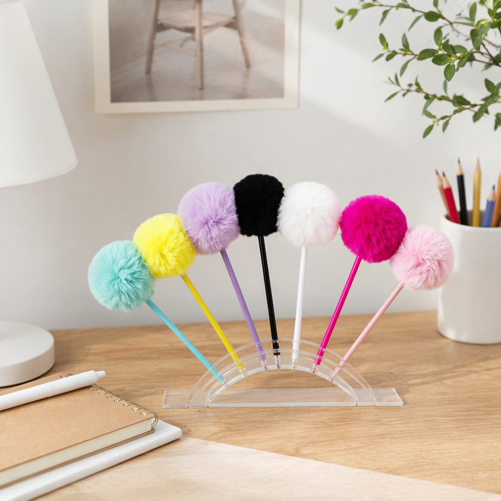 Colorful ball pen creative set with multiple colors to choose from, smooth writing student stationery gift box details Picture