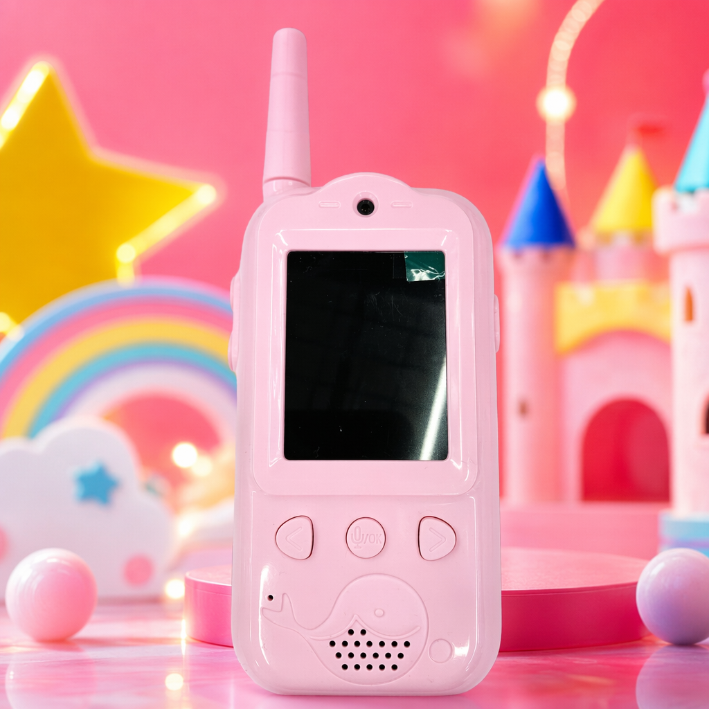 粉色儿童对讲机双只装防丢防水户外通话玩具 Specification image