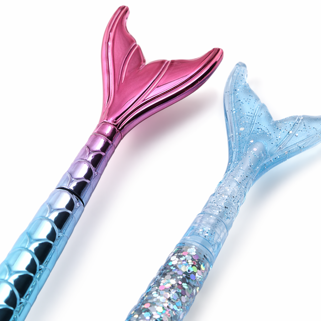 Blue gradient fish-tail pen body gel pen 0.5mm smooth writing office stationery Application Scenario