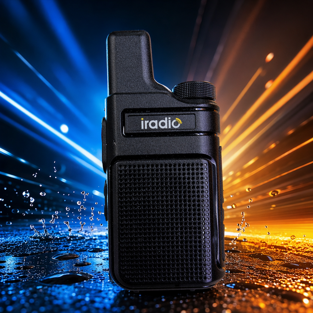 The Aideo V2PLUS black walkie-talkie with a metal body and high-definition audio quality is specially designed for outdoor construction site patrols Specification image