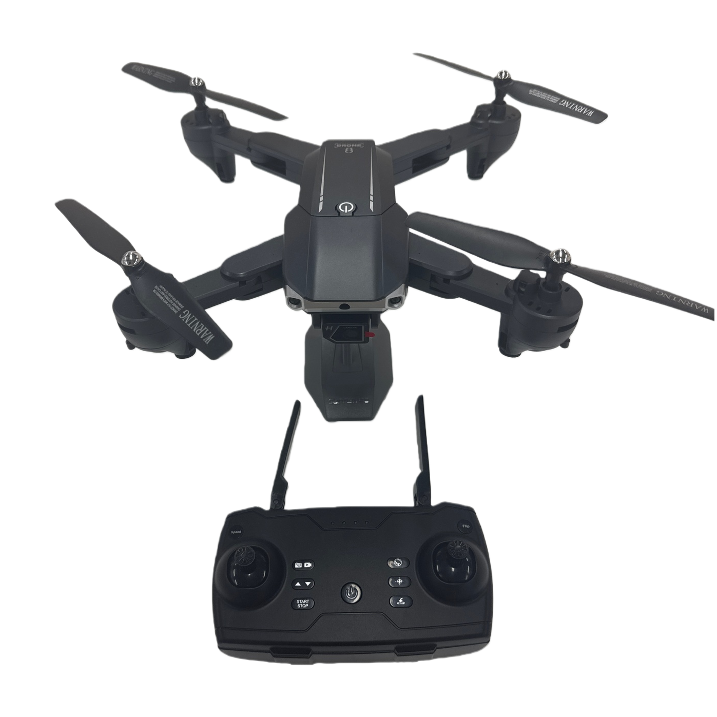 Black drone and remote control 4K high-definition aerial photography stable flight intelligent return Item Picture