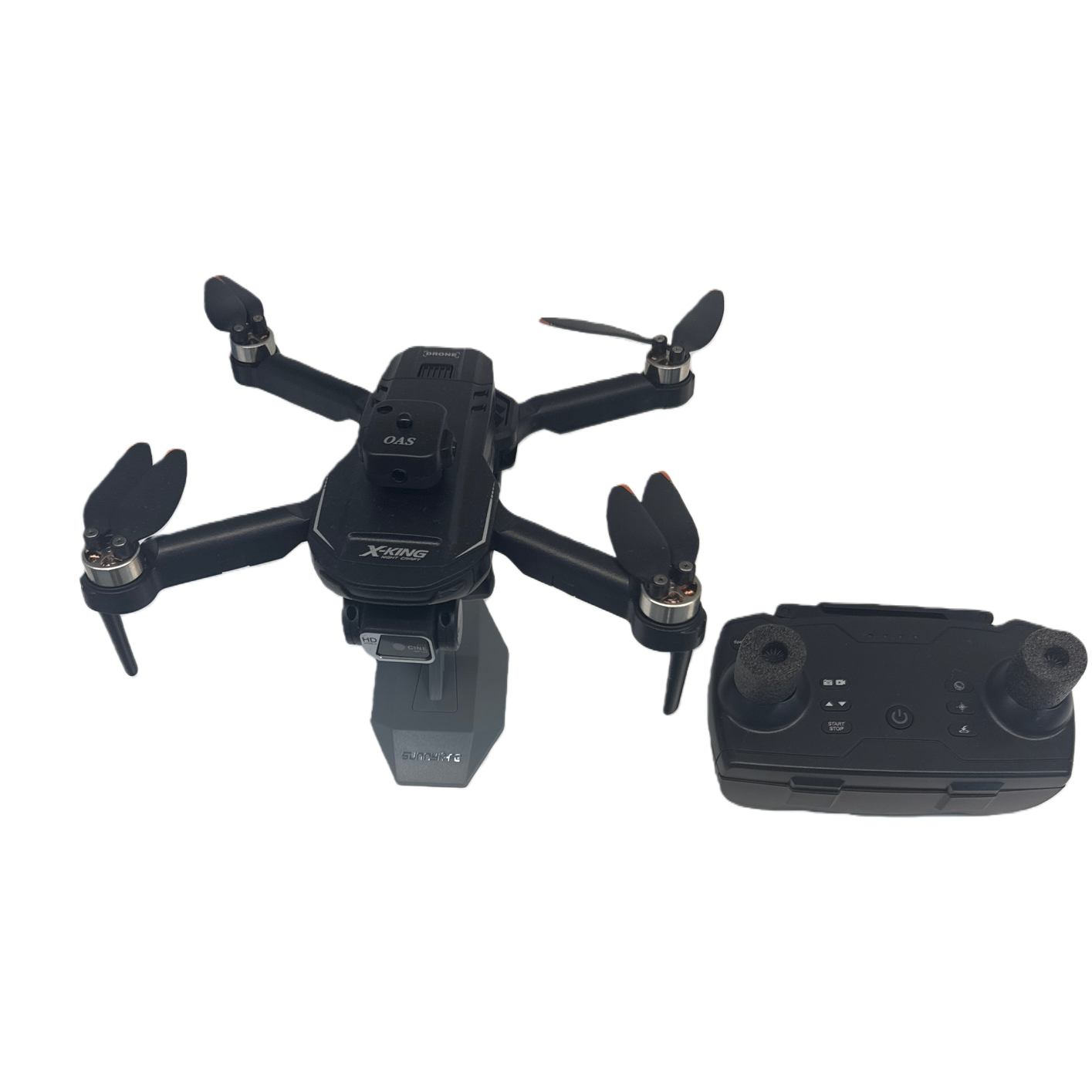 Black drone and remote control 4K high-definition aerial photography foldable smart remote control aircraft Item Picture