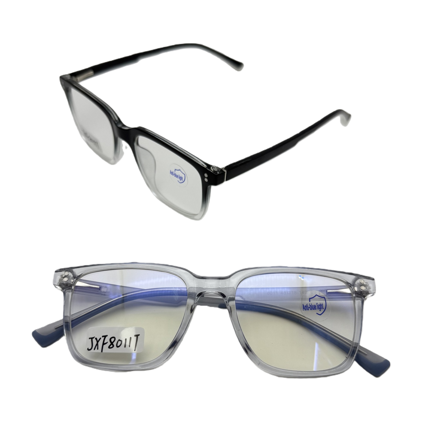 Transparent frame glasses, lightweight titanium alloy frame, unisex optical glasses for myopia Item Picture