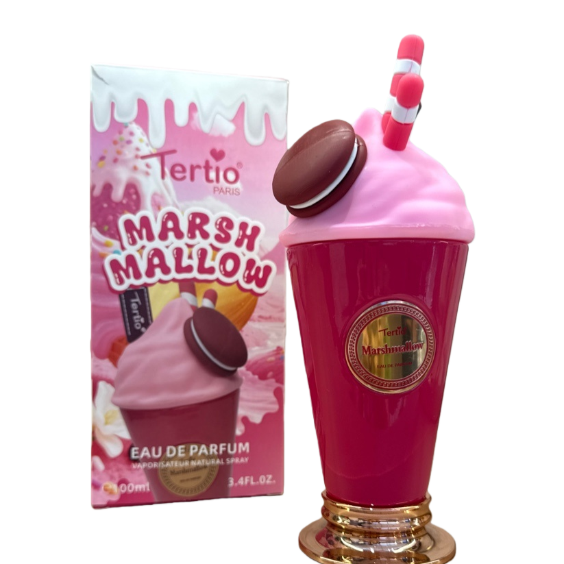 A pink dessert-shaped perfume bottle with a packaging box, featuring a sweet and girlish fragrance decoration Item Picture