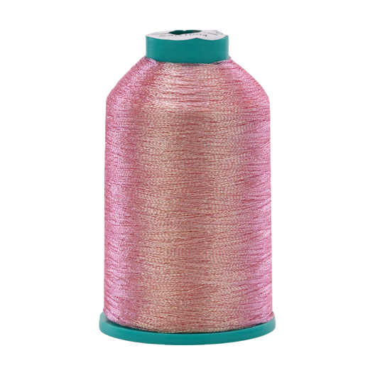 High-gloss reflective gold and silver threads for pink bright sewing and embroidery Item Picture