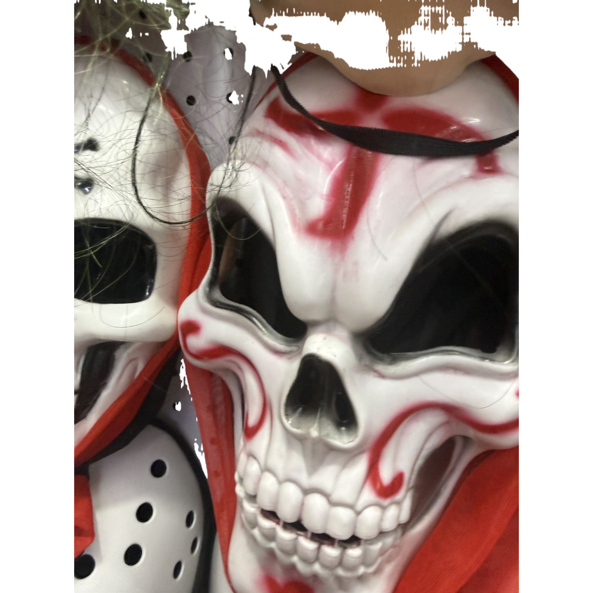 White skull mask Halloween party decoration props cosplay performance supplies Item Picture