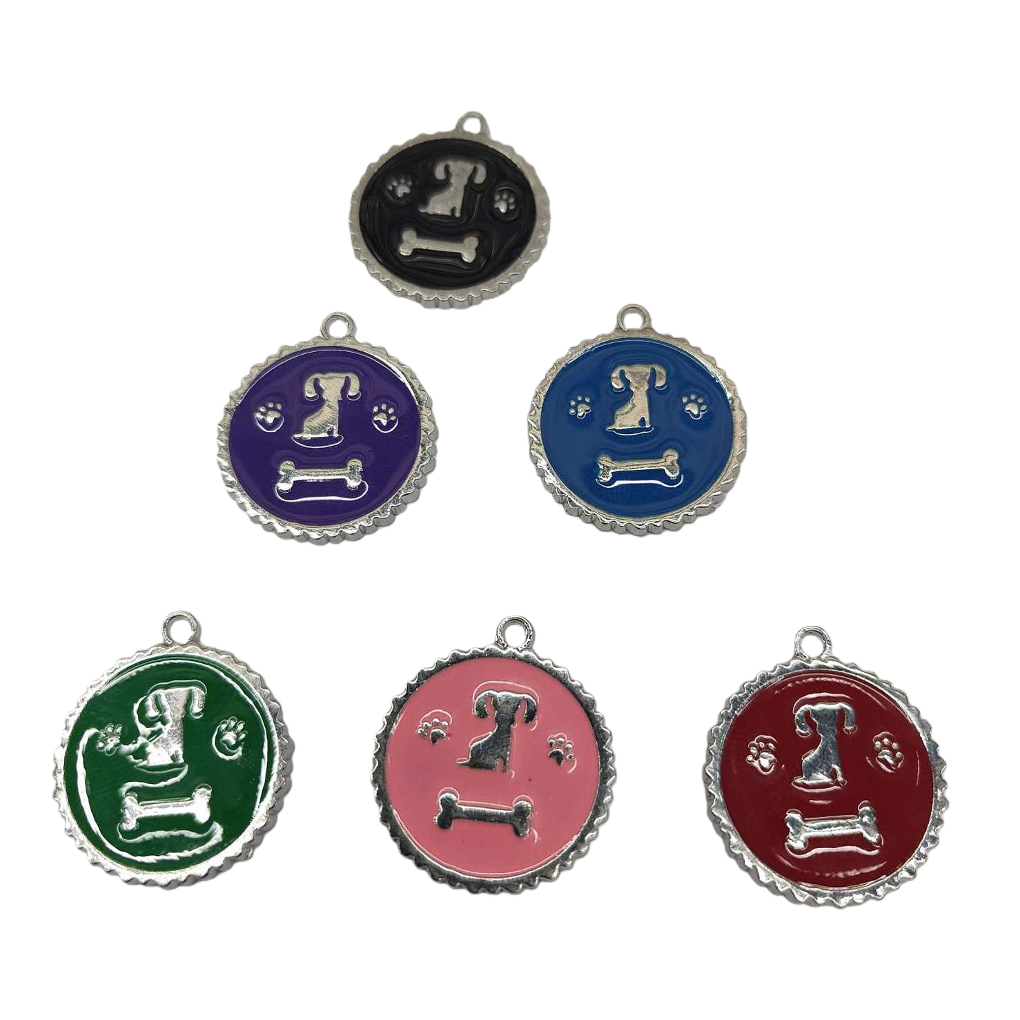 عظم الكلب الملونة، شكل لوحة الاليفة Item Picture