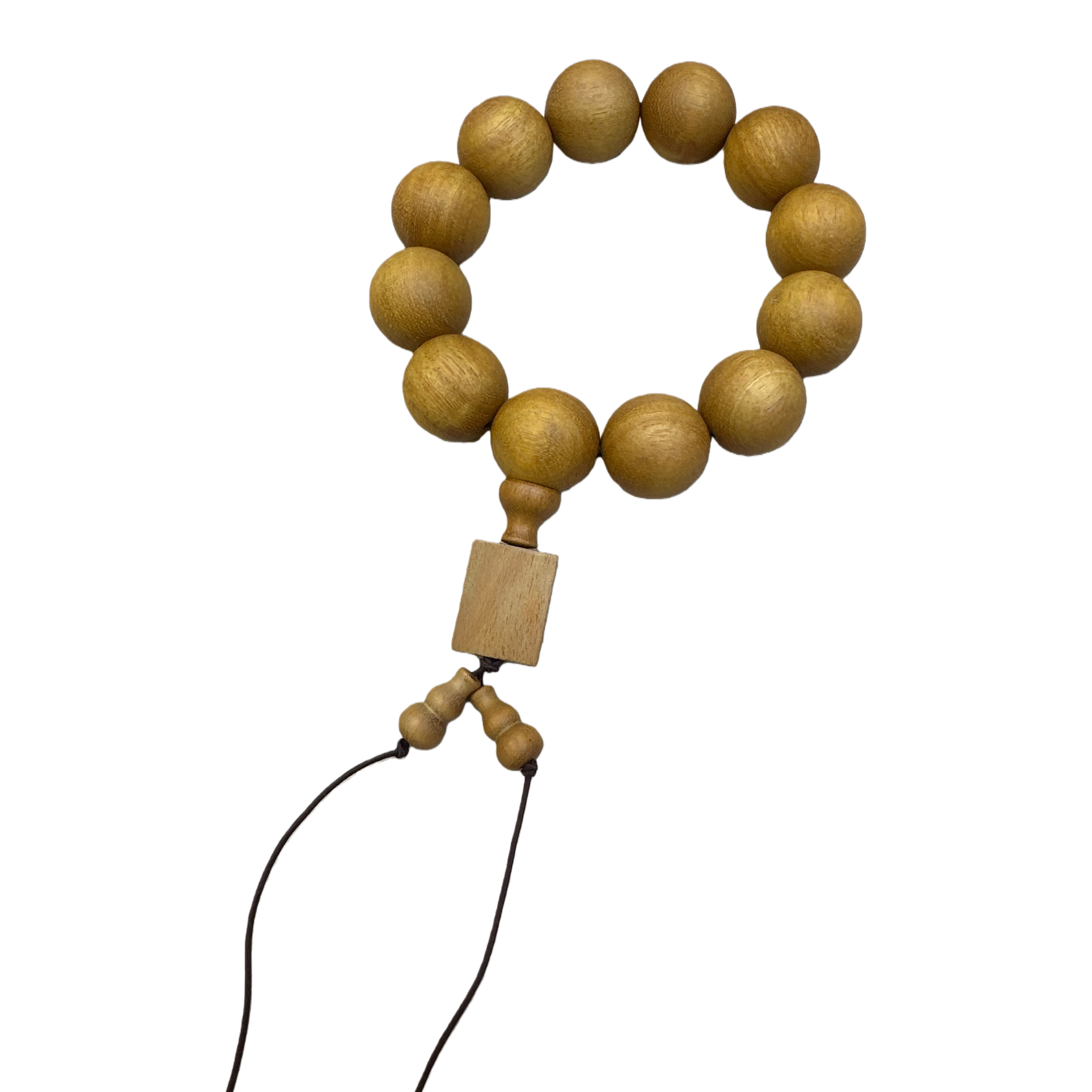 Wooden prayer bead bracelet, natural agarwood, small-leaf red sandalwood, Bodhi root, Zen meditation jewelry Item Picture
