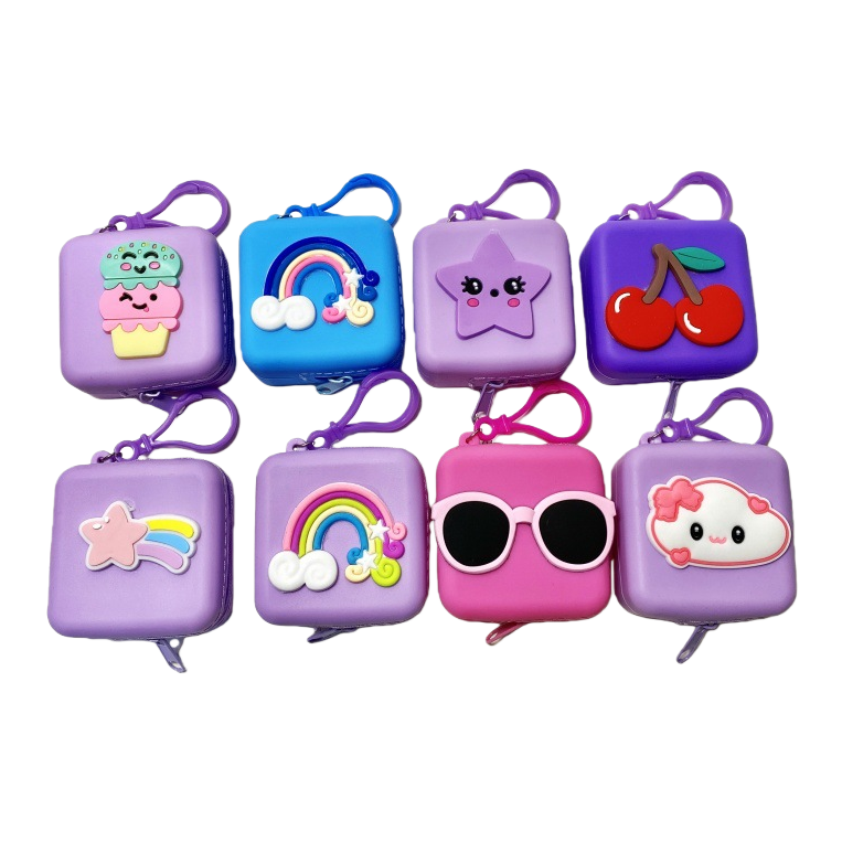 حقيبة صغيرة من الكرتون الملونة مزخرفة بمفتاح صغير Item Picture