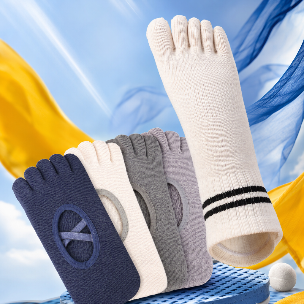 White five-finger socks, breathable and anti-slip sports socks for both men and women Specification image