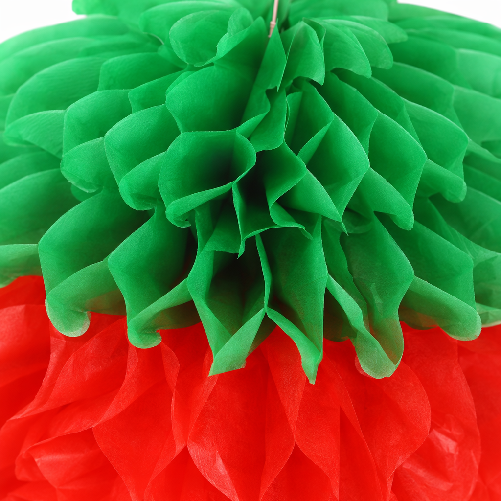 Red strawberry-shaped honeycomb paper lanterns are creative home decoration ornaments for festivals Application Scenario