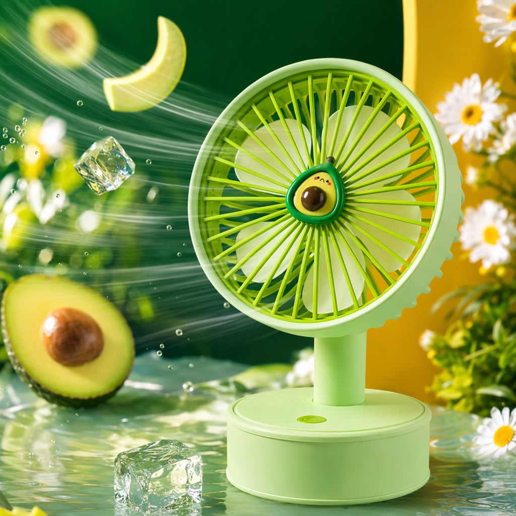 مروحة صغيرة محمولة من نوع الكريتة الخضراء Specification image