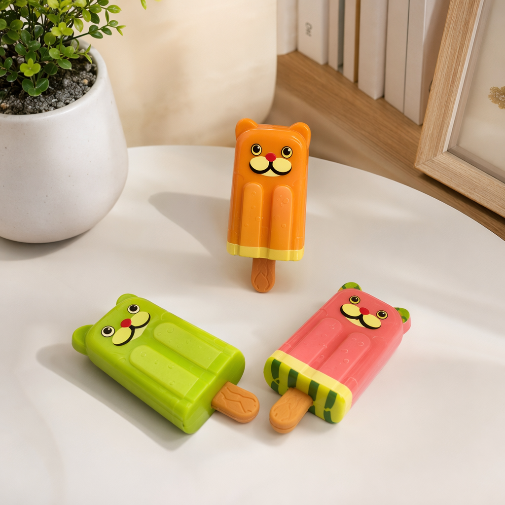 Pink packaging box ice cream shaped toy, creative early education and intelligence display item for children details Picture