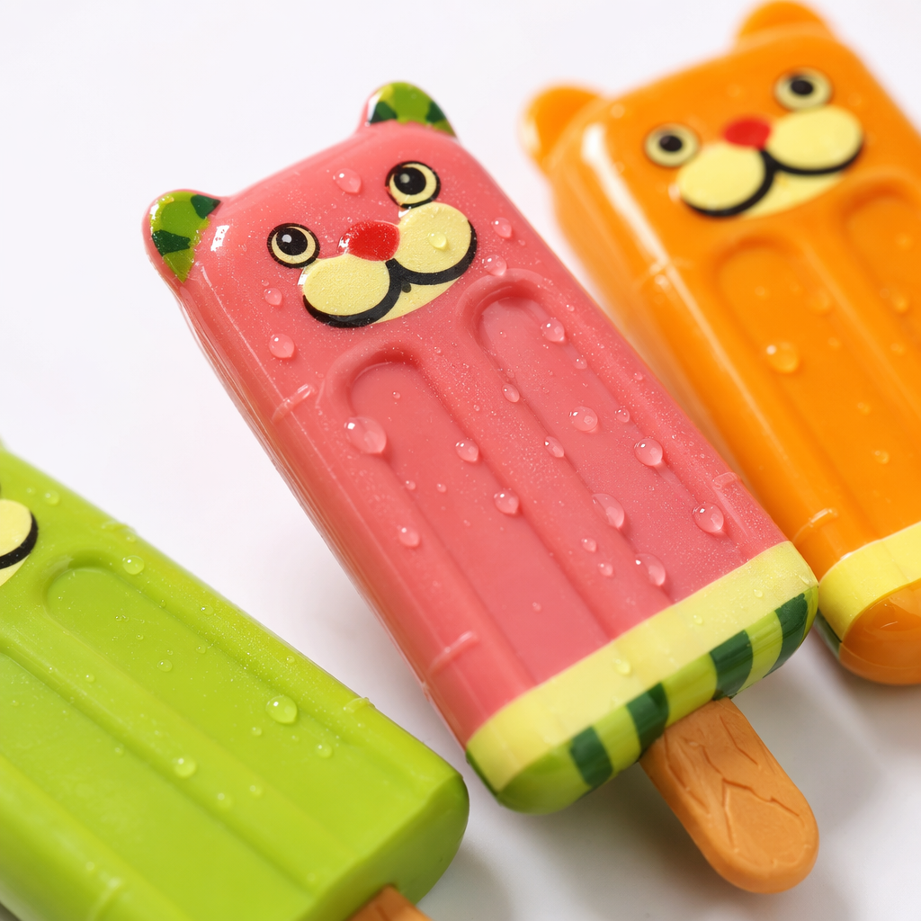 Pink packaging box ice cream shaped toy, creative early education and intelligence display item for children Application Scenario