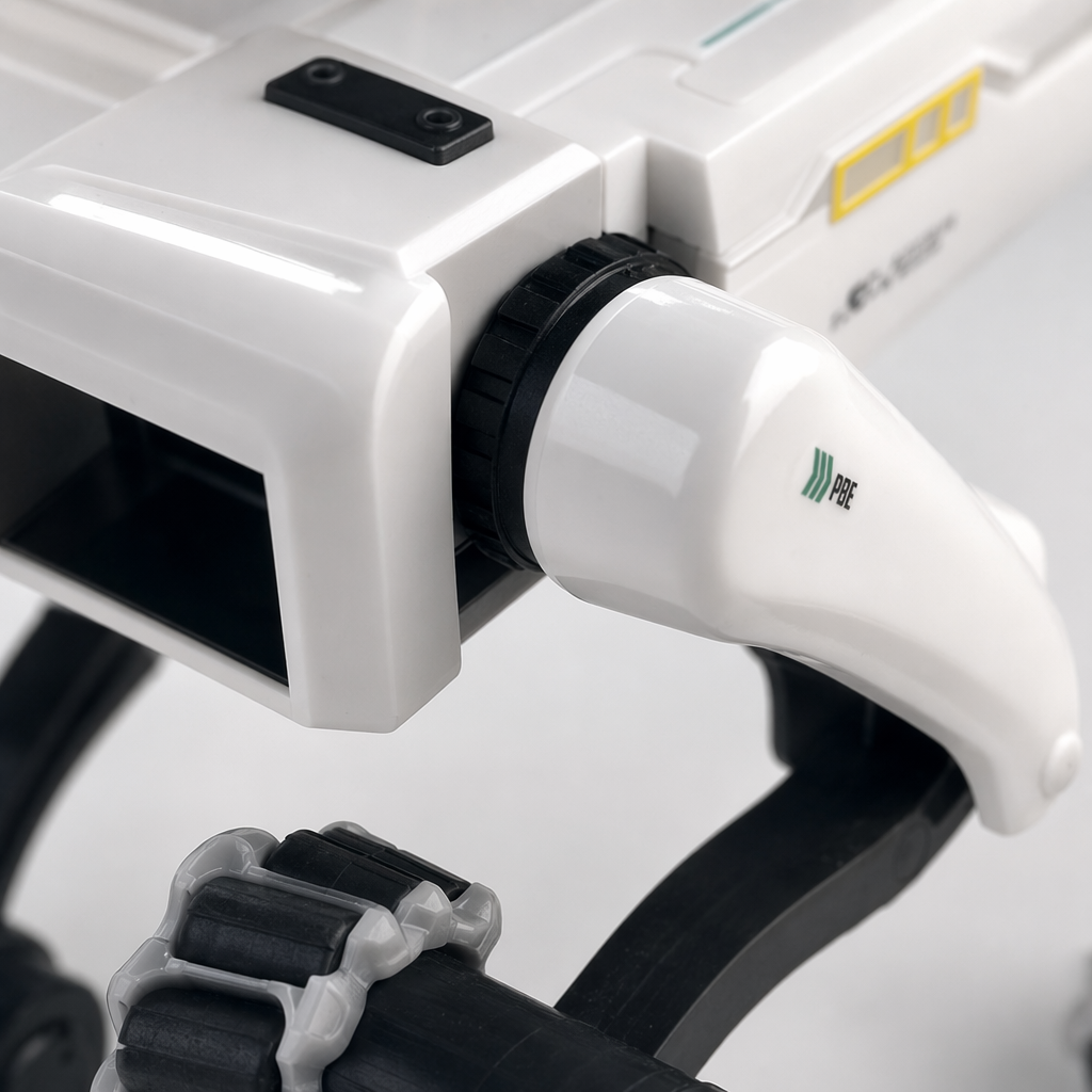 White quadruped robot bionic intelligent programmable educational toy Application Scenario