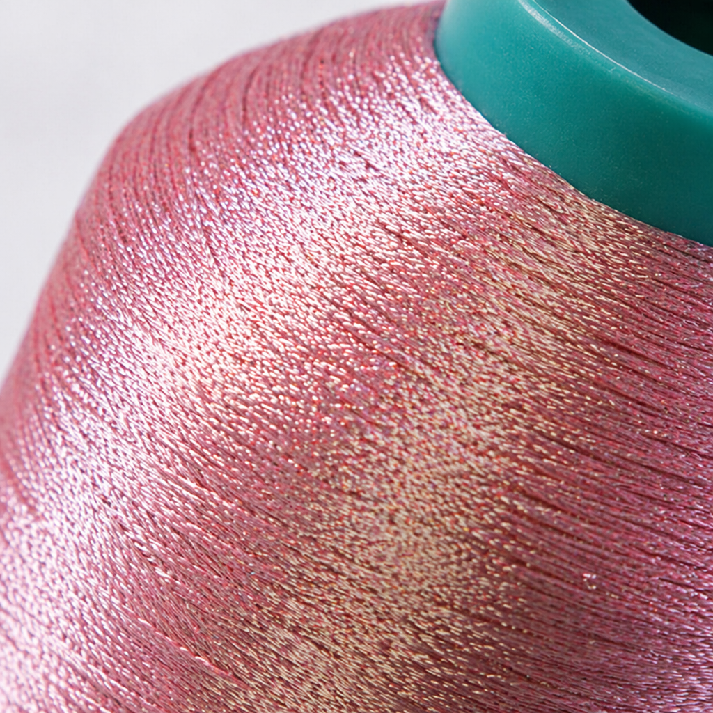 High-gloss reflective gold and silver threads for pink bright sewing and embroidery Application Scenario